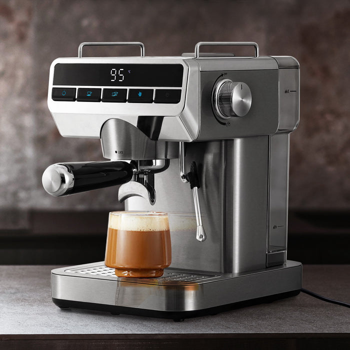Devanti 20 Bar Coffee Machine Espresso Cafe Maker - Devanti