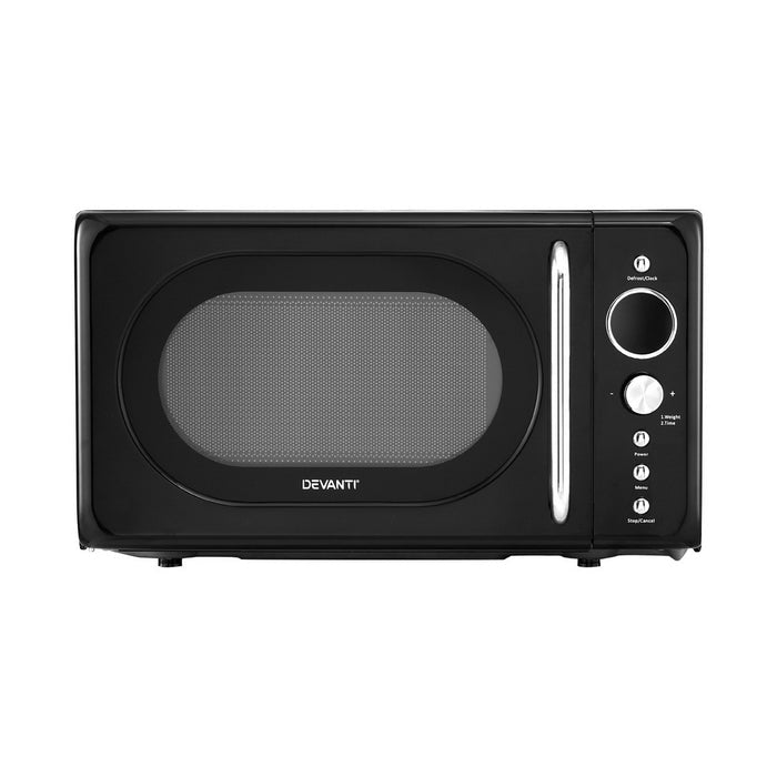 Devanti 20L Microwave Oven 700W Black - Devanti