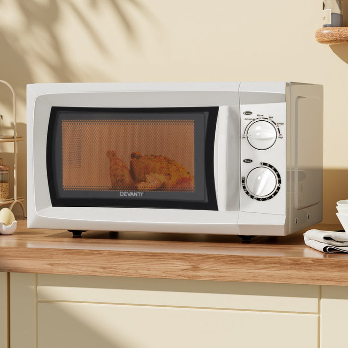 Devanti 20L Microwave Oven 800W White - Devanti