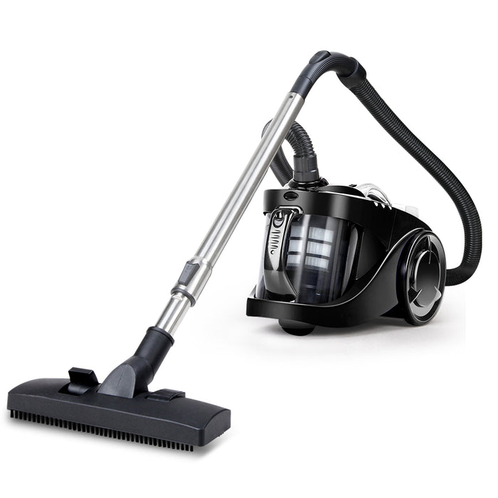 Devanti Vacuum Cleaner Bagless Cyclone Cyclonic Vac Home Office Car 2200W Black - Devanti