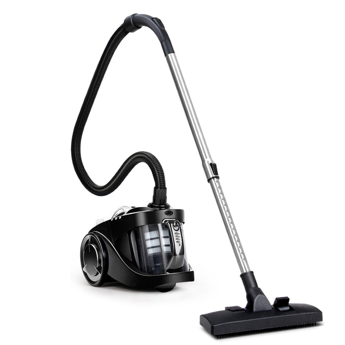 Devanti Vacuum Cleaner Bagless Cyclone Cyclonic Vac Home Office Car 2200W Black - Devanti