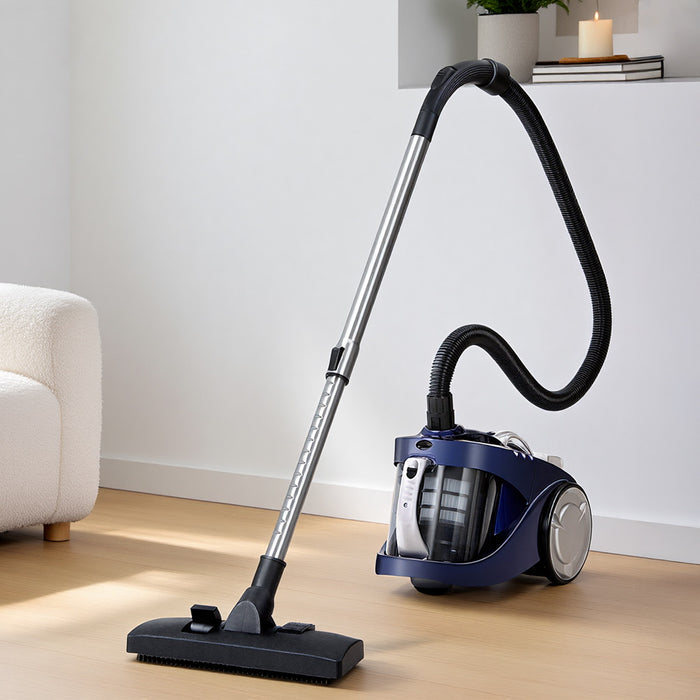 Devanti Vacuum Cleaner Bagless Cyclone Cyclonic Vac Home Office Car 2200W Blue