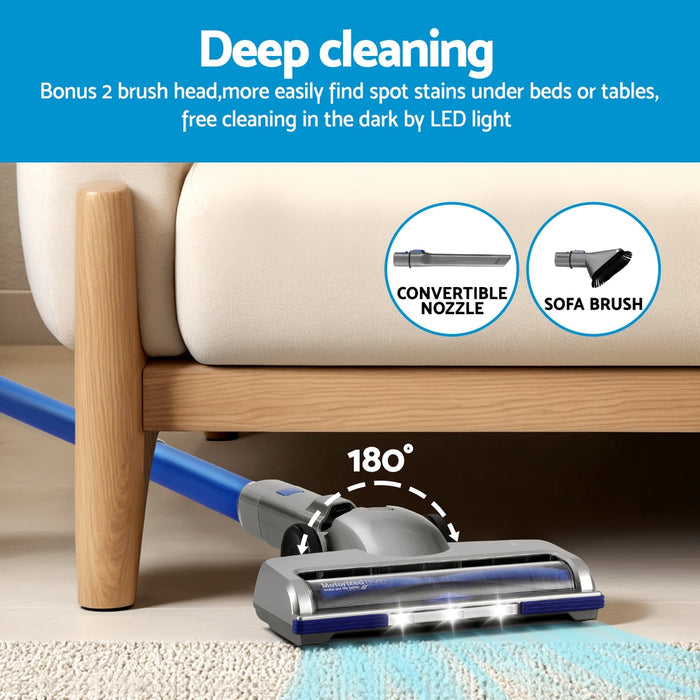 Devanti 300W Stick Vacuum Cleaner Cordless Self-Standing - Devanti