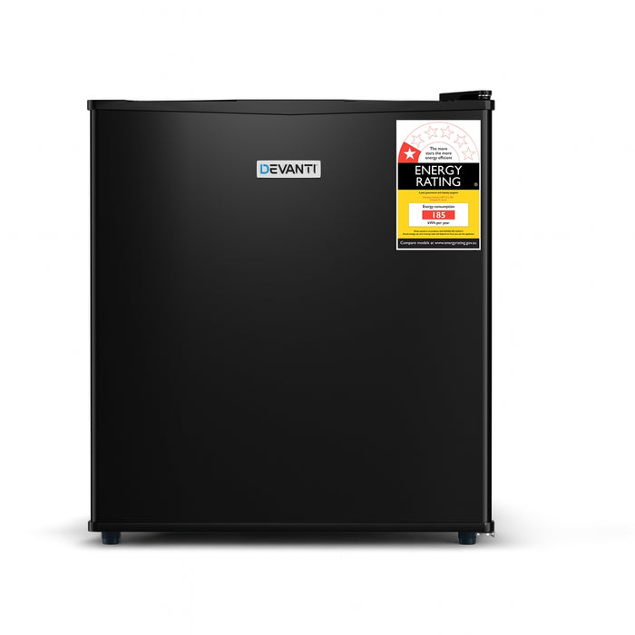Devanti 31L Small Upright Freezer Vertical Freezer Black - Devanti