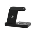 Devanti 4-in-1 Wireless Charger Station Fast Charging for Phone Black - Devanti