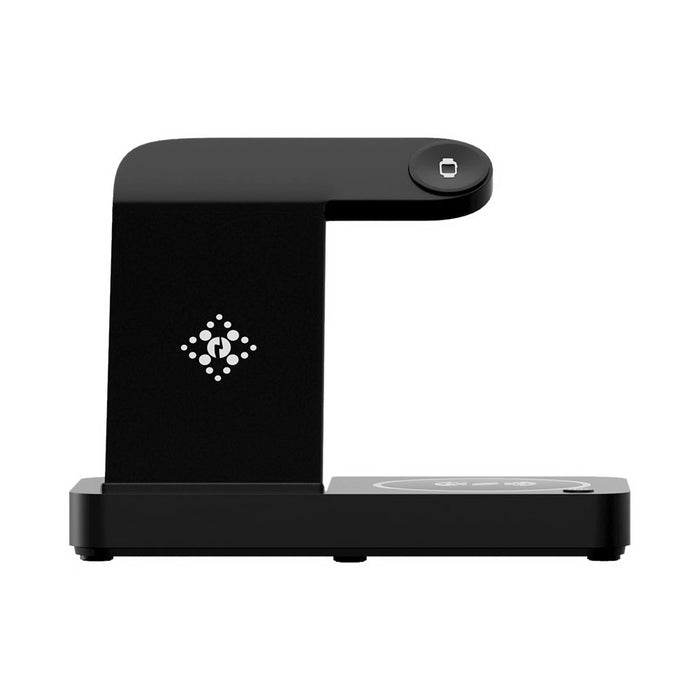 Devanti 4-in-1 Wireless Charger Station Fast Charging for Phone Black - Devanti