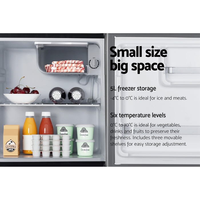 Devanti 48L Bar Fridge Black - Devanti