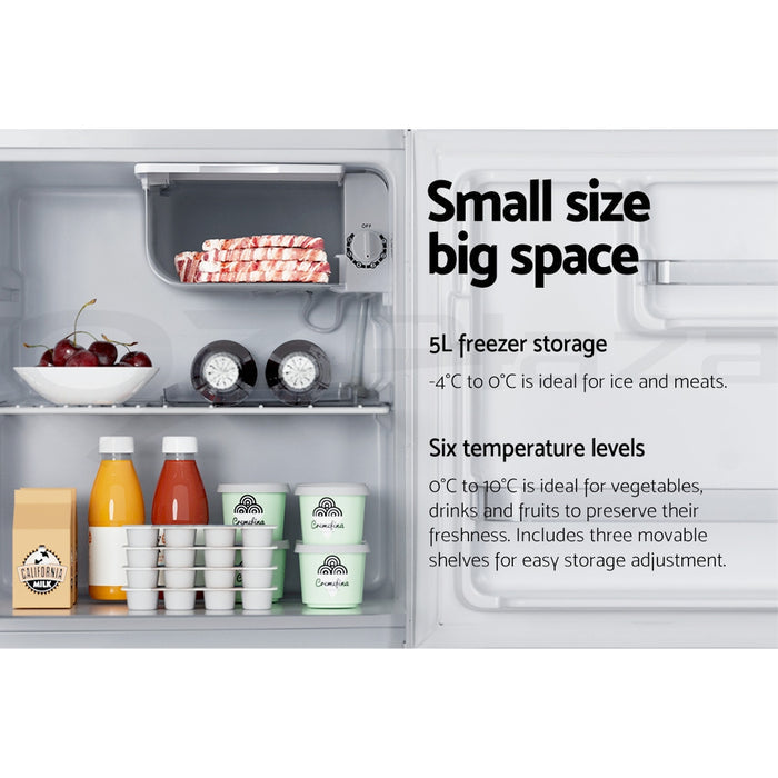 Devanti 48L Bar Fridge White - Devanti
