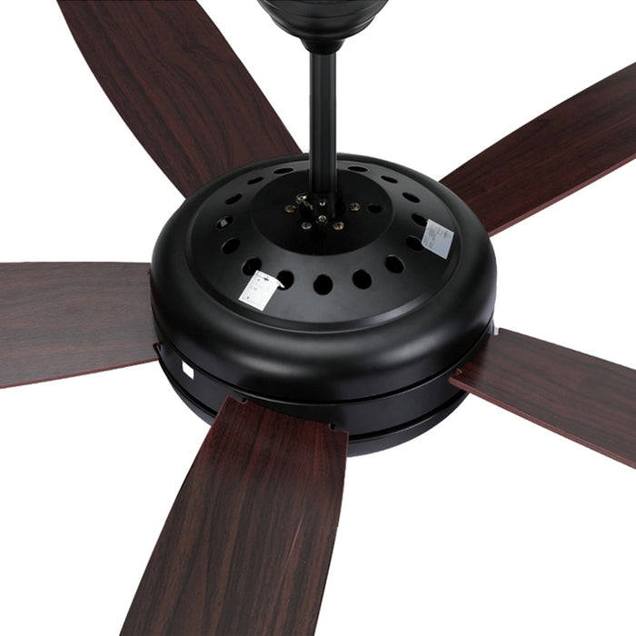 Devanti 52 Ceiling Fan AC Motor 5 Blades w/Light - Dark Wood