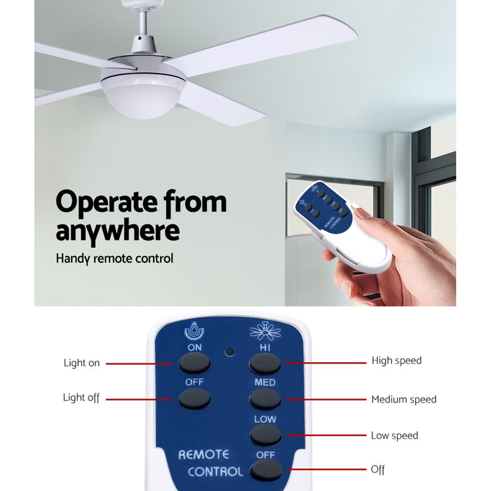 Devanti 52 Ceiling Fan White