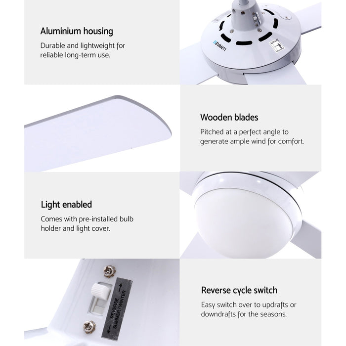 Devanti 52 Ceiling Fan White