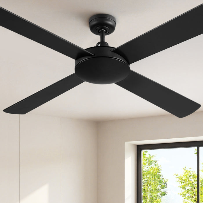 Devanti 52 Ceiling Fan w/Remote - Black - Devanti