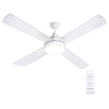 Devanti 52'' Ceiling Fan DC Motor w/Light w/Remote - White - Devanti