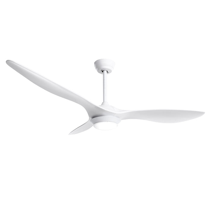 Devanti 52 Ceiling Fan With Light Remote DC Motor 3 Blades 1300mm White