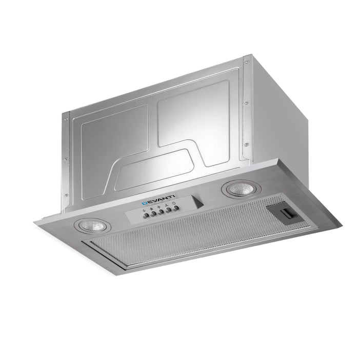 Devanti Range Hood Rangehood Undermount Built In Stainless Steel Canopy 52cm 520mm - Devanti