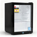 Devanti 56L Bar Fridge Glass Door Mini Fridge Countertop Cooler Black - Devanti