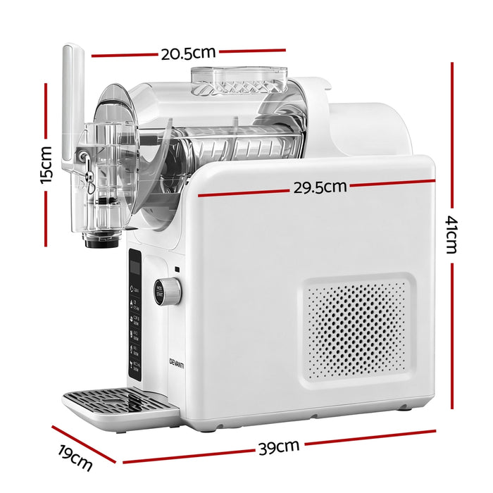Devanti 5in1 Slushie Machine Ice Cream Maker 2L White - Devanti