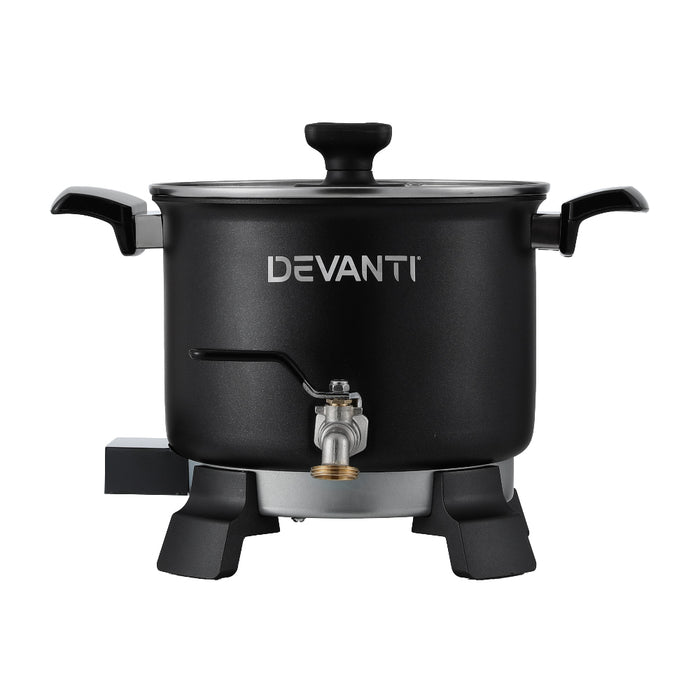 Devanti 5L Wax Melter Candle Making 1200W Melting Pot Furnace Quick Pour Spout Soy Soap - Devanti