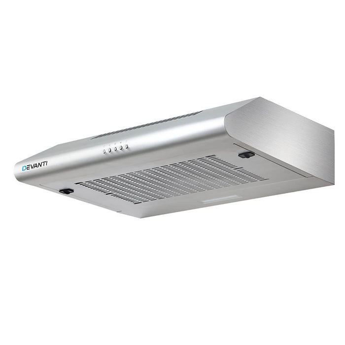 Devanti Fixed Range Hood Rangehood Stainless Steel Kitchen Canopy 60cm 600mm - Devanti