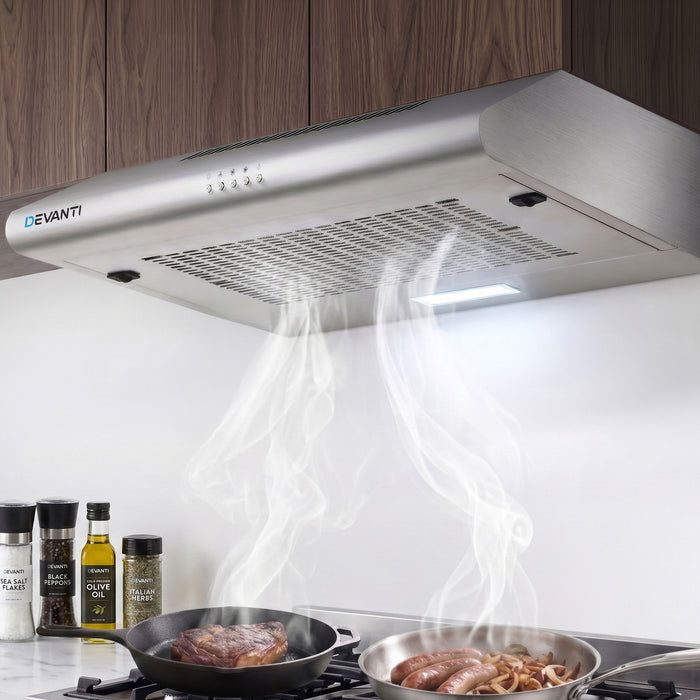 Devanti 600mm Range Hood 60cm Rangehood Stainless Steel - Devanti