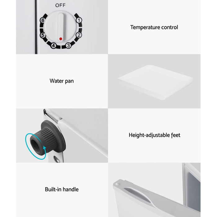 Devanti 60L Upright Freezer Fridge White - Devanti