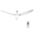 Devanti 64 DC Motor Ceiling Fan With Light LED Remote Control Fans 3 Blades White