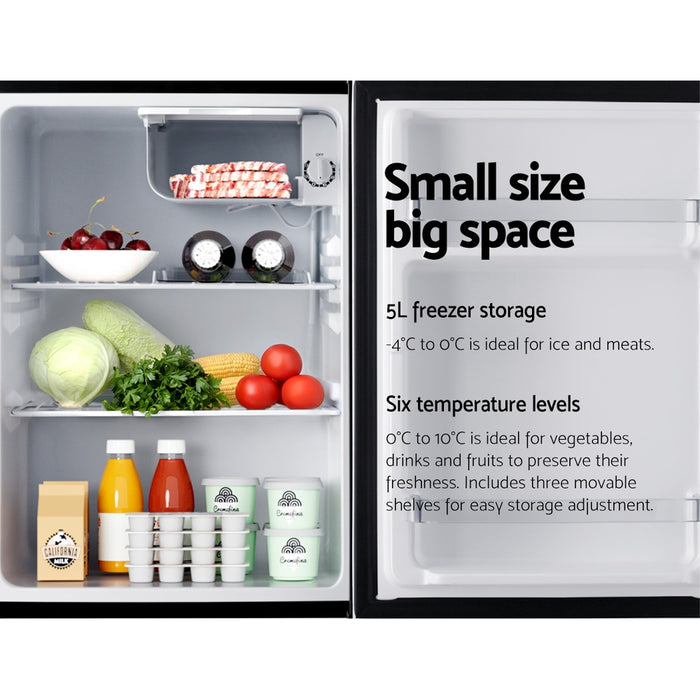 Devanti 70L Bar Fridge Black - Devanti