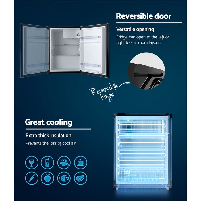 Devanti 70L Bar Fridge Black - Devanti