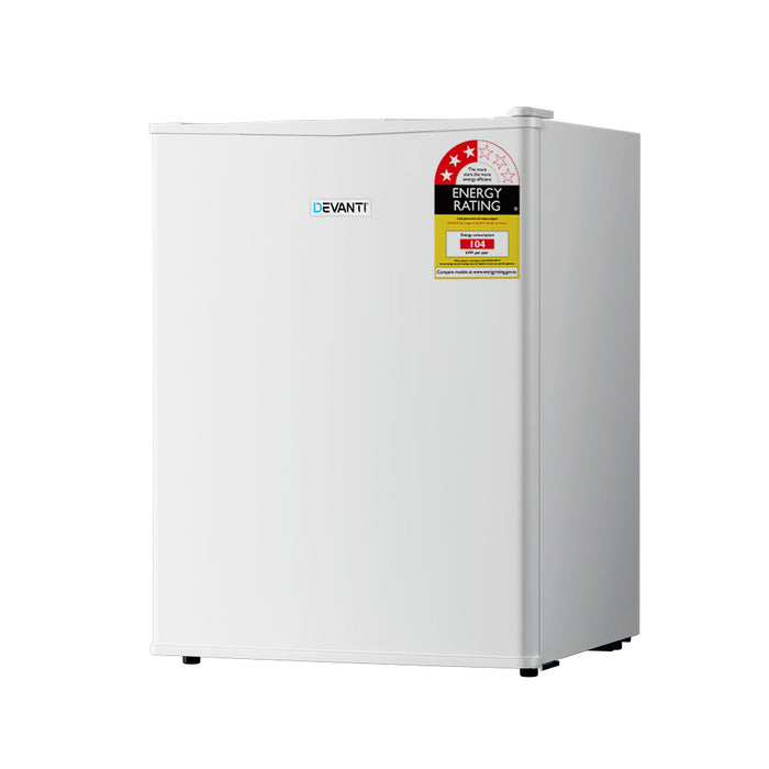 Devanti 70L Portable Mini Bar Fridge - White - Devanti