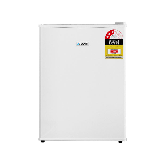 Devanti 70L Portable Mini Bar Fridge - White - Devanti