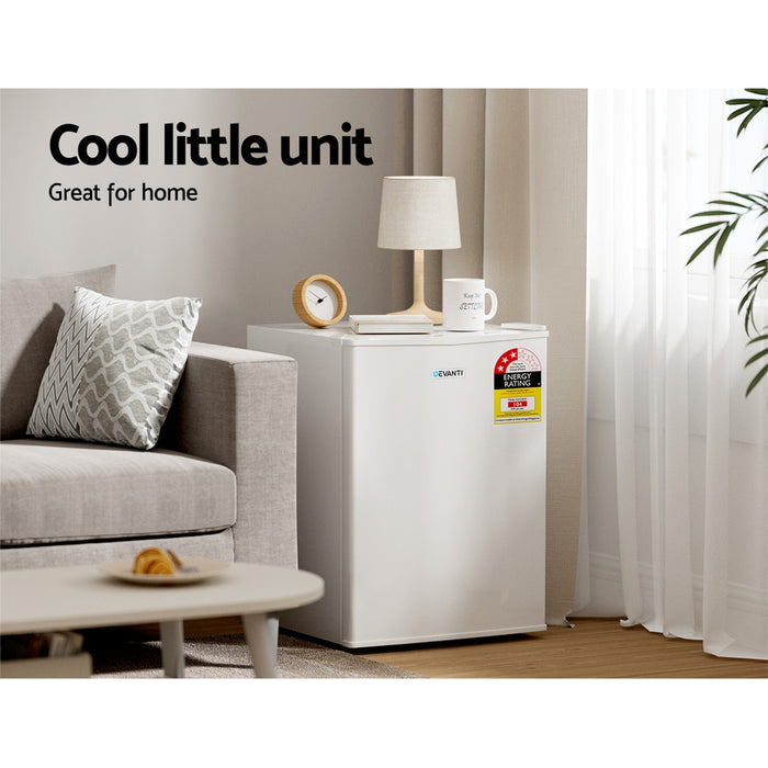 Devanti 70L Portable Mini Bar Fridge - White - Devanti
