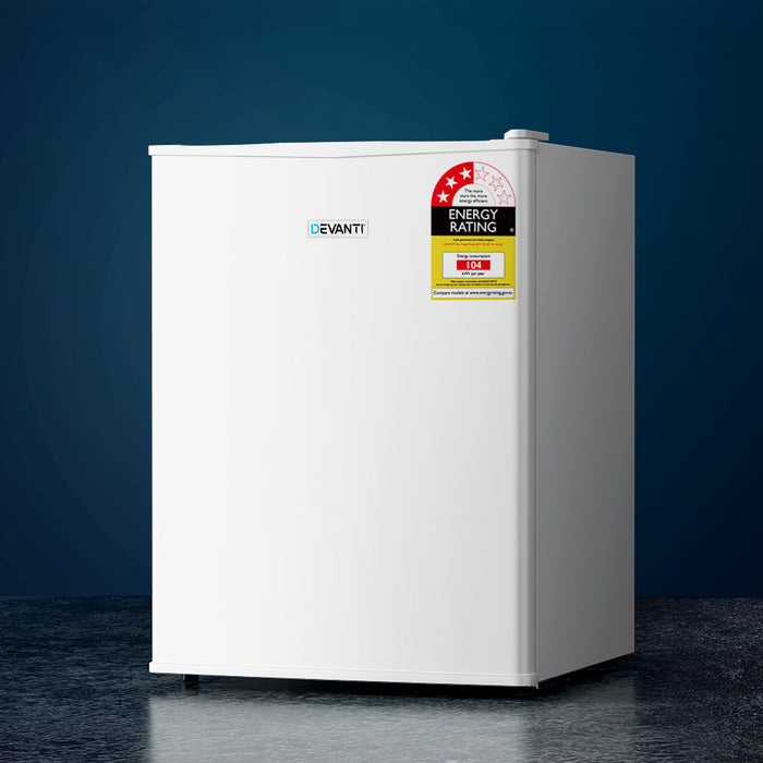 Devanti 70L Portable Mini Bar Fridge - White - Devanti