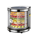 Devanti 8 Trays Food Dehydrator Stainless Steel Auto-Rotate 10 Programs 700W - Devanti