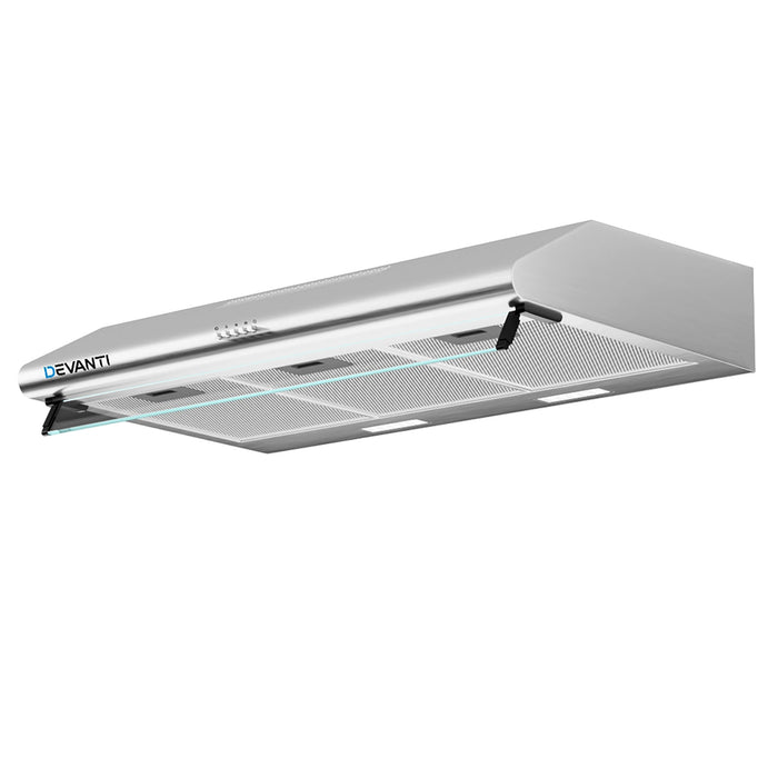 Devanti 900mm Range Hood 90cm Rangehood Stainless Steel - Devanti