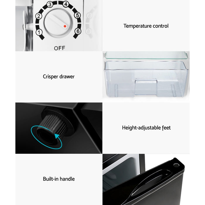 Devanti 95L Bar Fridge Black - Devanti