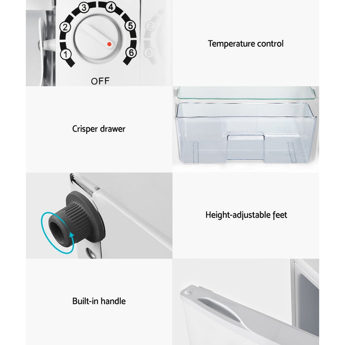 Devanti 95L Bar Fridge White - Devanti