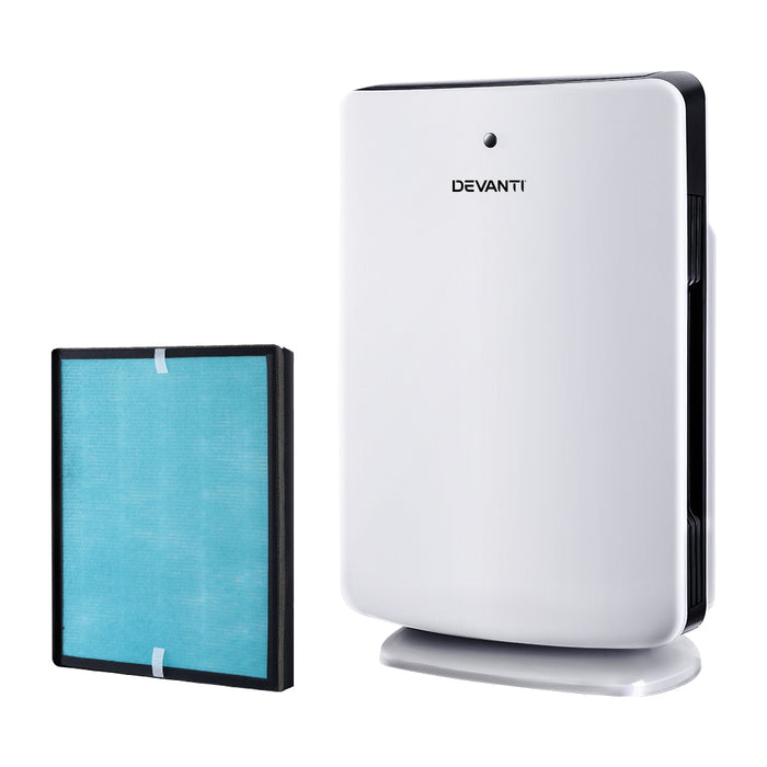 Devanti Air Purifier Freshener Carbon HEPA Filter Home Office Odour Cleaner - Devanti