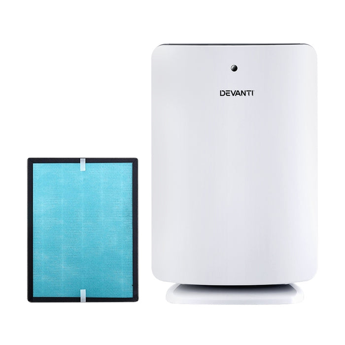 Devanti Air Purifier Freshener Carbon HEPA Filter Home Office Odour Cleaner - Devanti