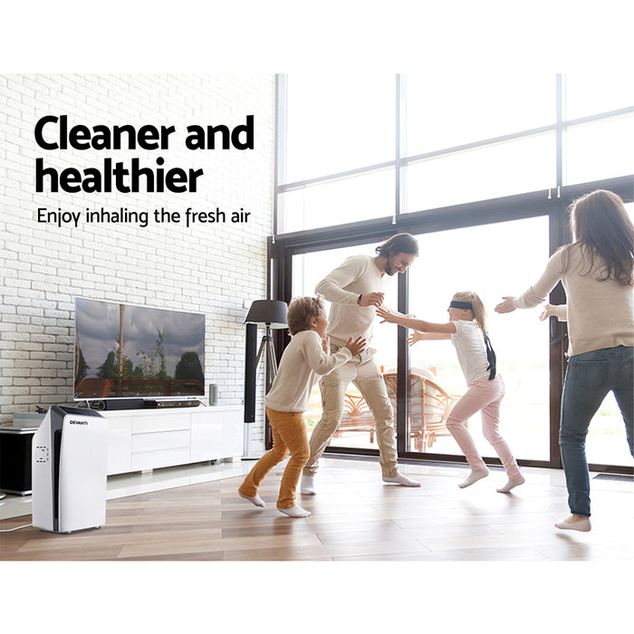 Devanti Air Purifier 4 Stage HEPA w/Replacement Filter - Devanti