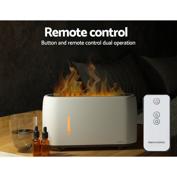 Devanti Ultrasonic Aroma Diffuser LED Flame Light - Devanti
