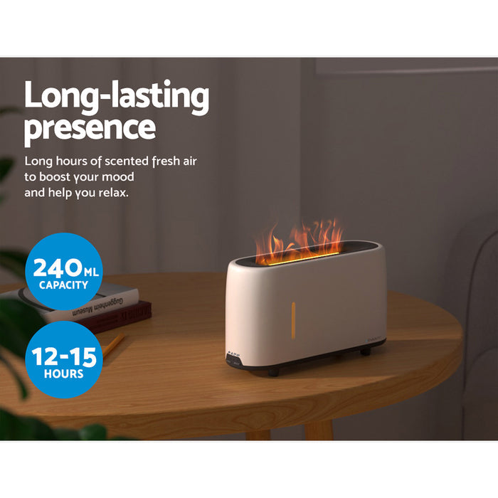 Devanti Ultrasonic Aroma Diffuser LED Flame Light - Devanti