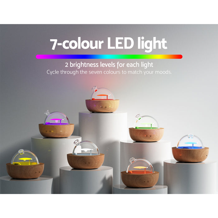 Devanti Aroma Diffuser Aromatherapy Humidifier Purifier Essential Oil LED Glass - Devanti