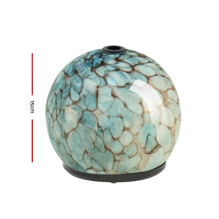 Devanti 240ml Aroma Diffuser LED Light Glass Essential Oil - Devanti