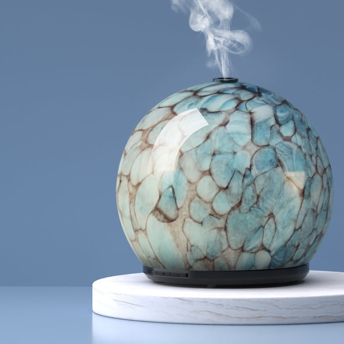 Devanti 240ml Aroma Diffuser LED Light Glass Essential Oil - Devanti