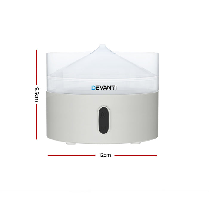 Devanti Aroma Diffuser Aromatherapy Essential Oils Air Humidifier LED Crystal - Devanti