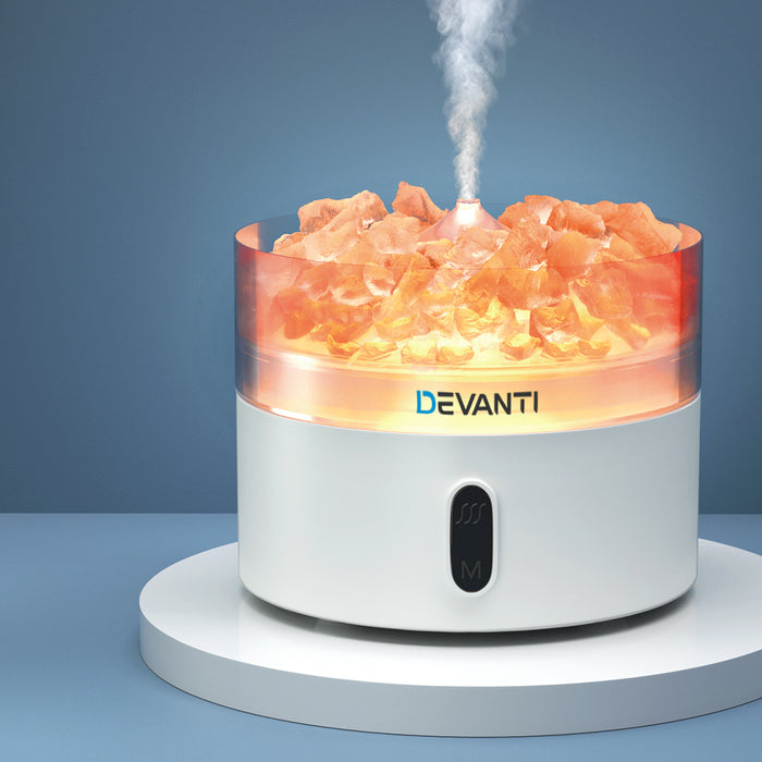 Devanti Aroma Diffuser Aromatherapy Essential Oils Air Humidifier LED Crystal - Devanti