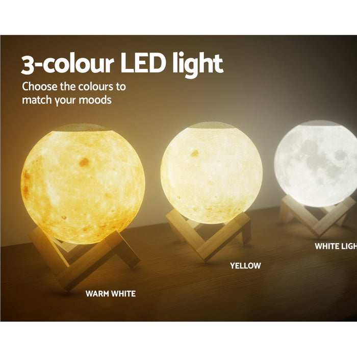 Devanti Aroma Diffuser LED Moon Lamp 880ml - Devanti