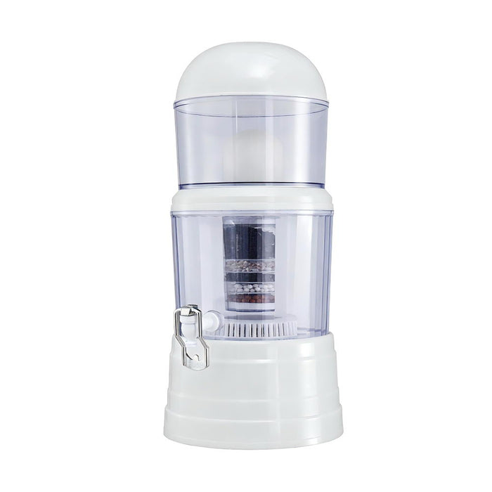 Devanti Benchtop Water Filter 14L Gravity Multi-Stage BPA-Free Home Camping - Devanti