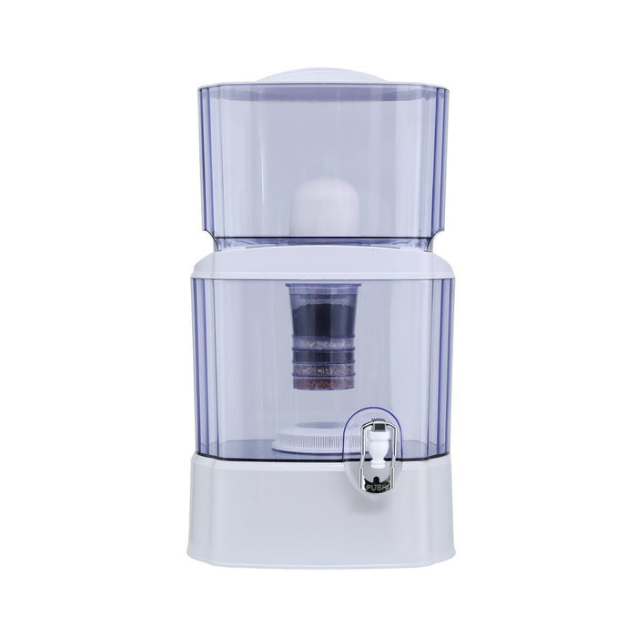 Devanti Benchtop Water Filter 24L Gravity Multi-Stage BPA-Free Home Camping - Devanti