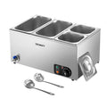 Devanti Commercial Food Warmer Bain Marie 4 Electric Buffet Pans - Devanti